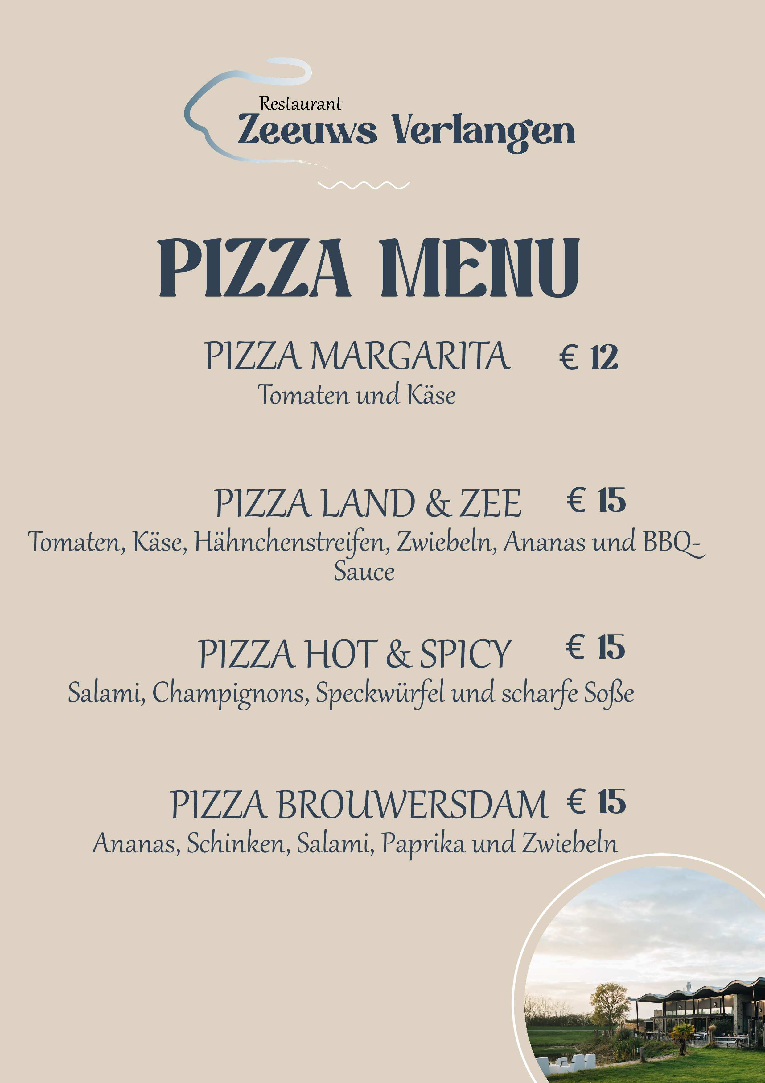 A la carte Speisekarte Seite 3