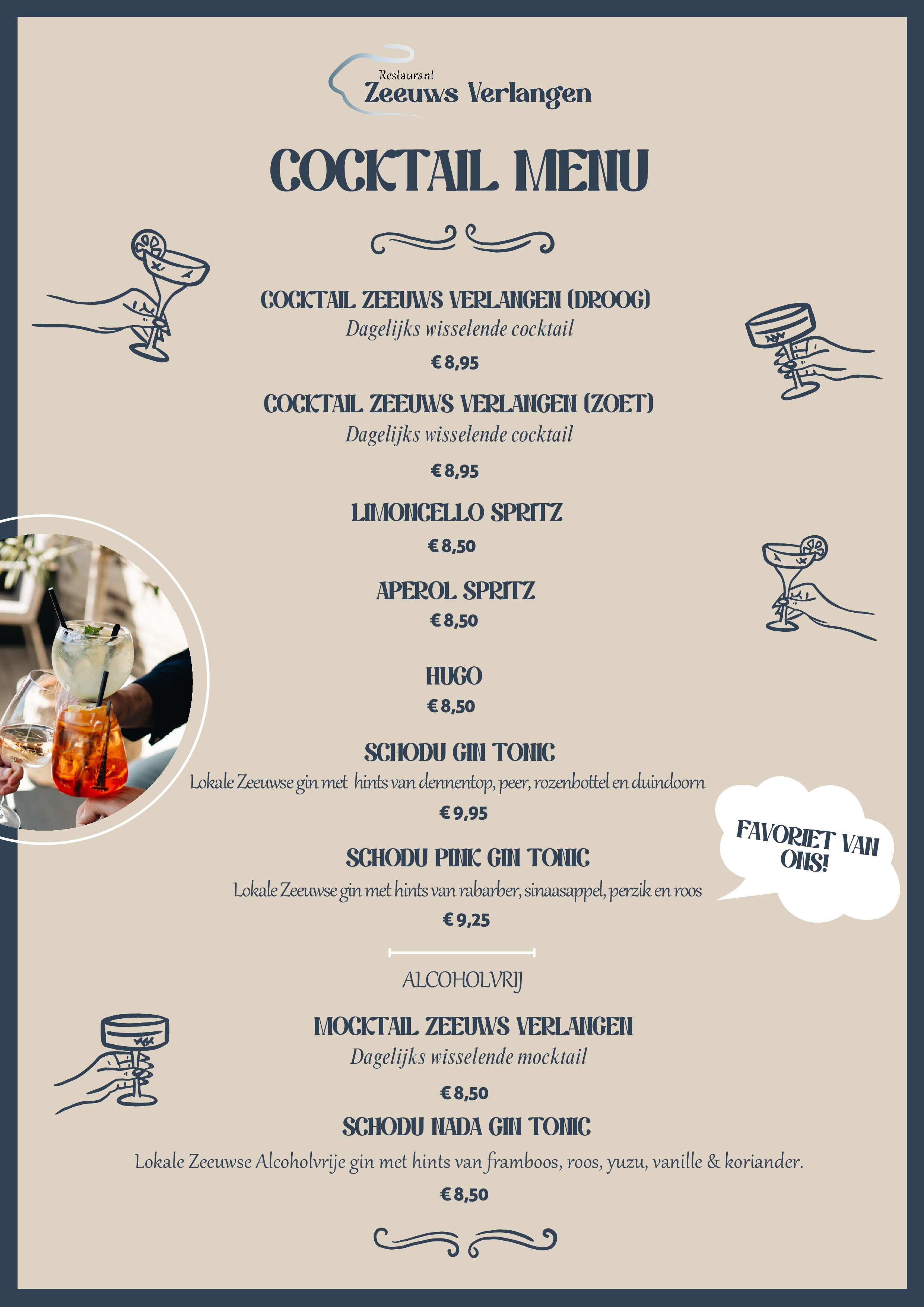 Drinks Menu page 1